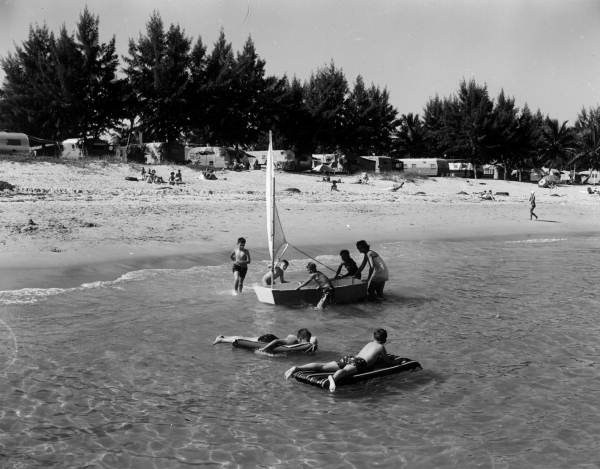 Residents at the beach - Hollywood, Florida 
