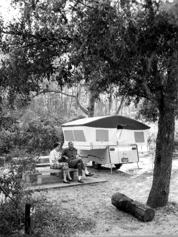 Campers in Ocala National Forest - Ocala National Forest, Florida 