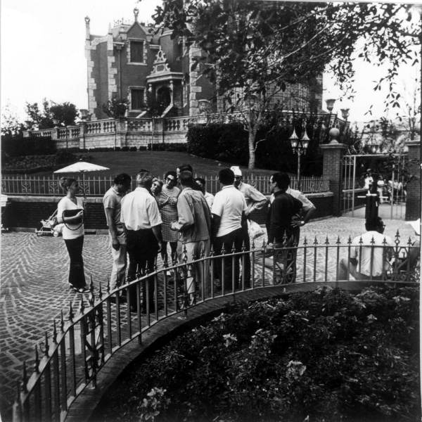 Tourist group at the Magic Kingdom - Orlando, Florida