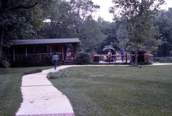 View looking at the Sea Hunt attraction at the Silver Springs theme park in Ocala, Florida.