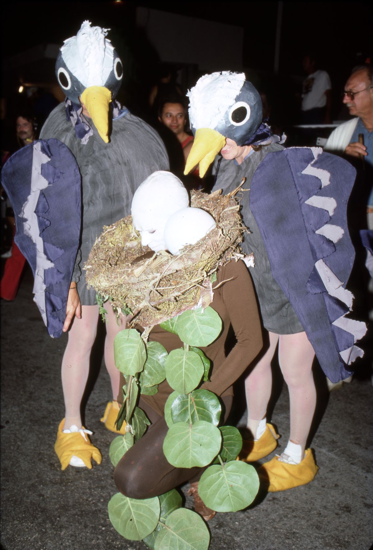 People in costume on Duval Street during Fantasy Fest 1987 - Key West, Florida