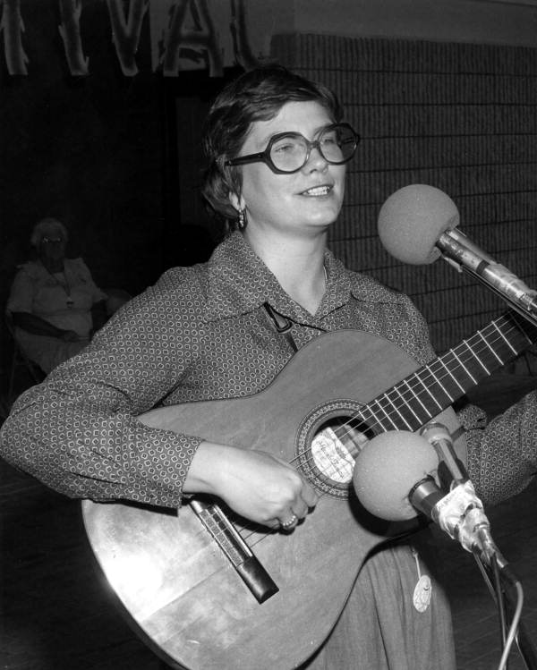 Barbara Muller of Lake Mary performing at the 1976 Florida Folk Festival - White Springs, Florida