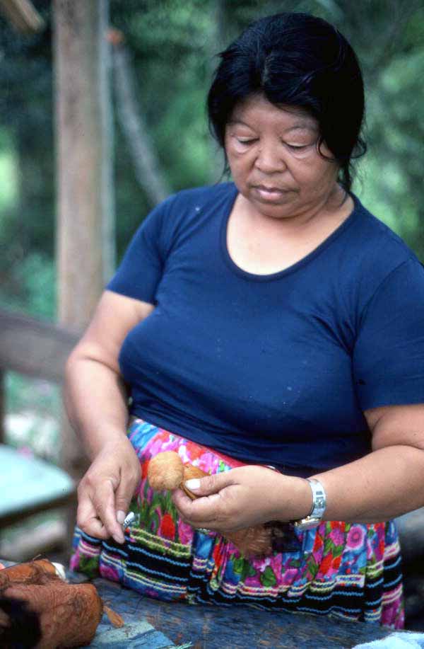 Mary Billie and other Seminole women starting to make dolls - Big Cypress Seminole Indian Reservation