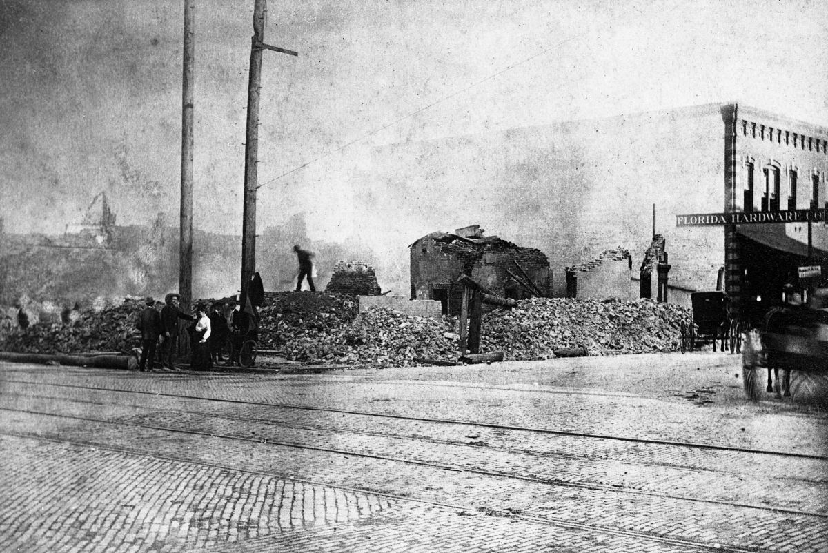 East Bay Street, after the Fire of 1901 - Jacksonville, Florida