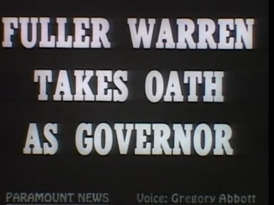 Governor Fuller Warren Inauguration