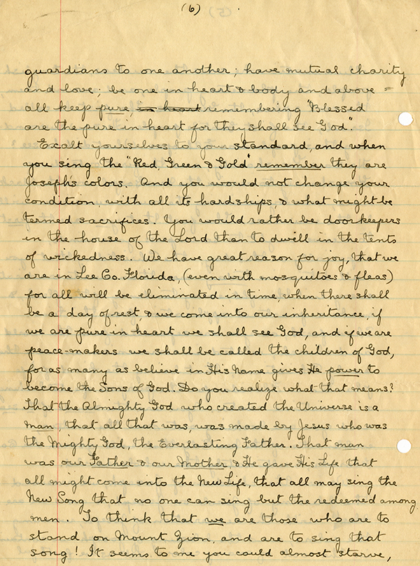 Master&rsquo;s lecture at Hickory Island, 1894
