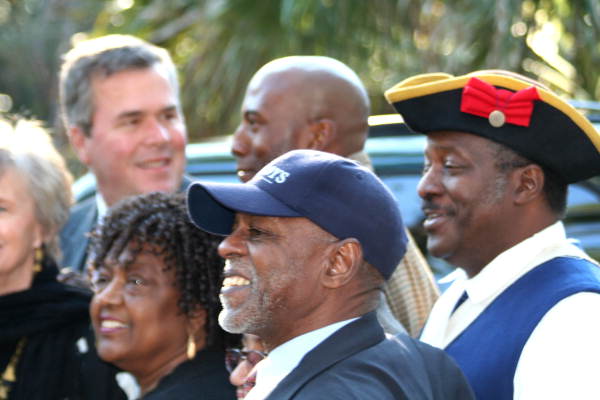 Governor Jeb Bush in attendance during a groundbreaking ceremony at Fort Mose - Saint Johns County, Florida