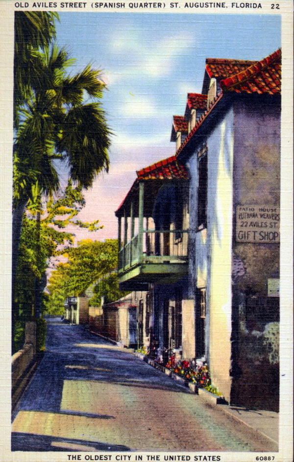 Old Aviles Street (Spanish quarter) - Saint Augustine, Florida
