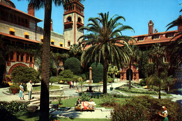 Gardens an the Hotel Ponce de Leon - Saint Augustine, Florida