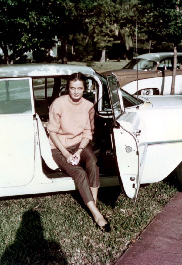 Roxcy Bolton sitting in a car.