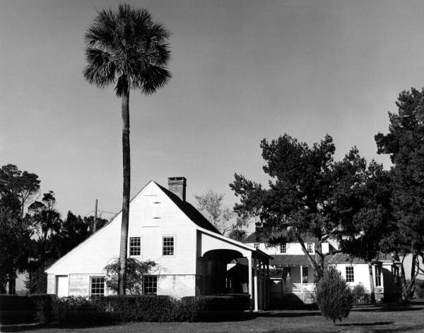 Kitchen and main house at the Kingsley Plantation State Park on Fort George Island in Jacksonville, Florida.