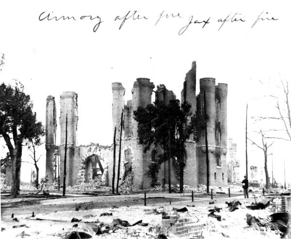 Duval County Armory after the fire of 1901 - Jacksonville, Florida