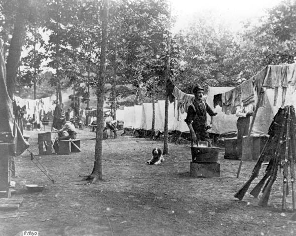 Spanish-American war camp scene - Tampa, Florida