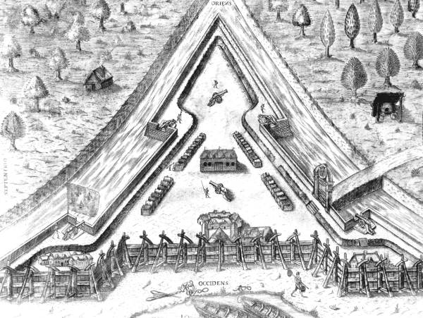 Etching of Fort Caroline