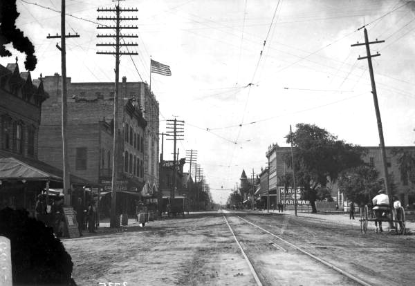 Street view looking east on Franklin Street - Tampa, Florida