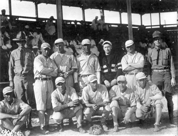 Army baseball team group portrait - Key West, Florida