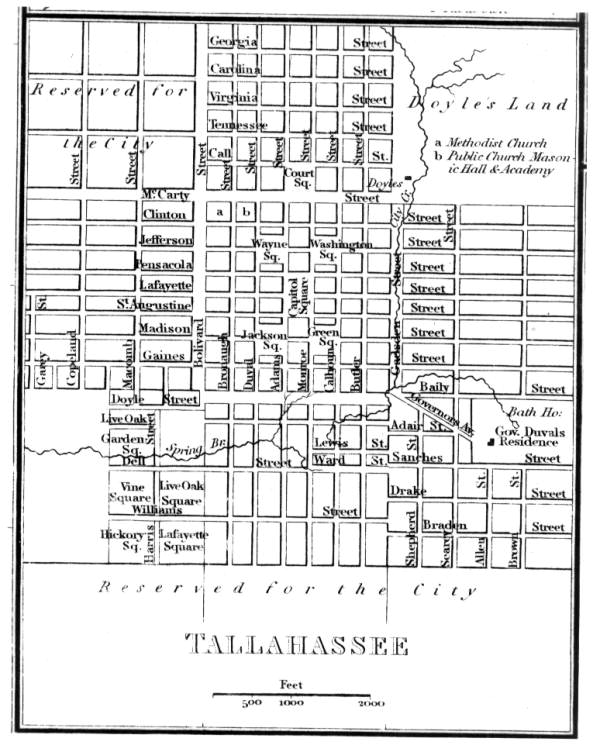 Plan of the city of Tallahassee