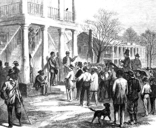 "Selling a freedman to pay his fine" - Monticello, Florida