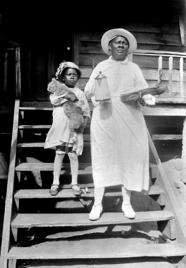 Woman and child