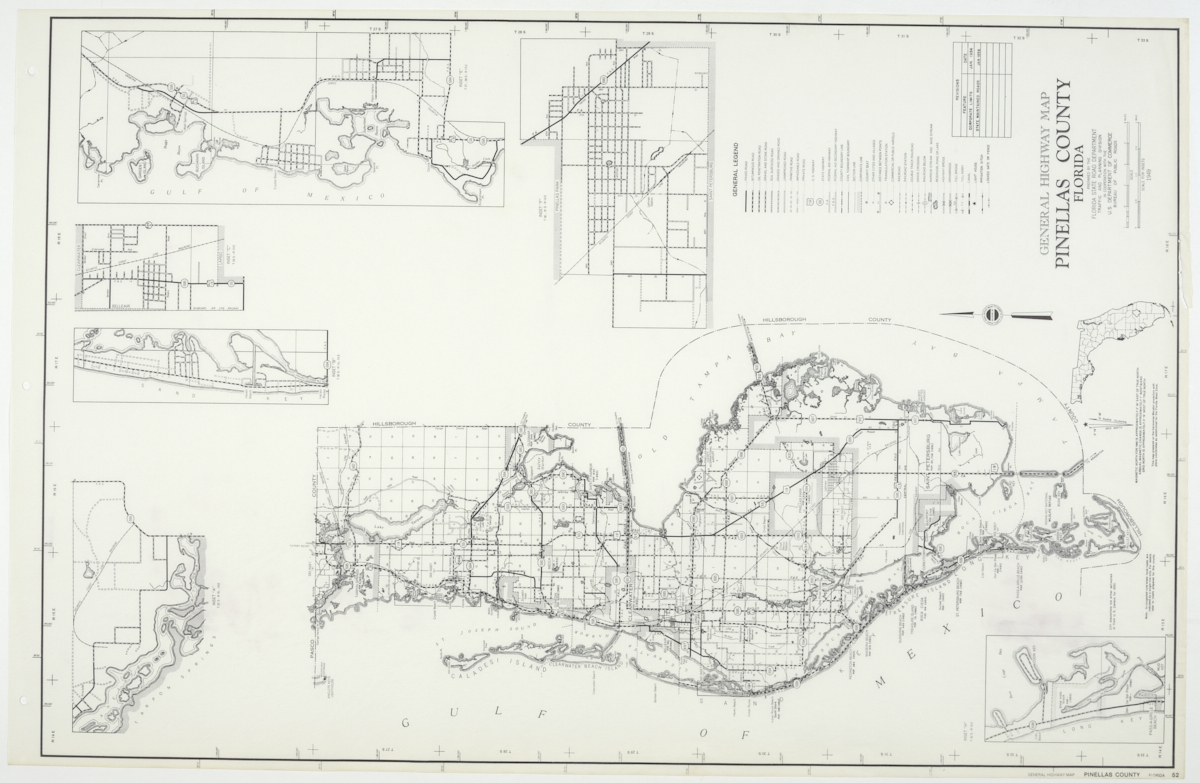 State Road Department Map of Polk County, 1955