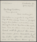 Letter from Mabel Ruth Mixon to Governor Doyle E. Carlton, 1930