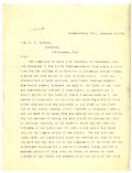 Letter from Arthur Stevens to Governor Napoleon Broward, 1908