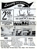 Advertisement for the Sandy Shores Motel, Miami Beach