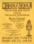 Flier advertising performances of "The Nutcracker" by the Dance Arts Guild of Tallahassee
