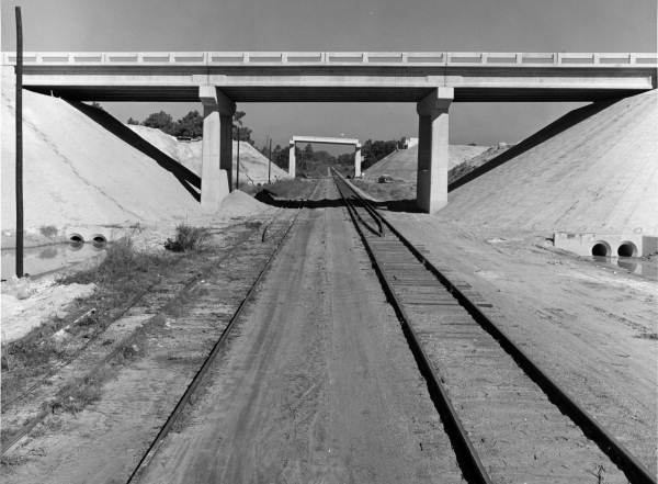 View of Interstate 10 and railroad - Escambia County, Florida