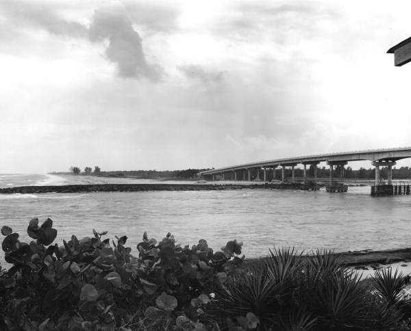 View of Sebastian Inlet bridge - Melbourne Beach, Florida