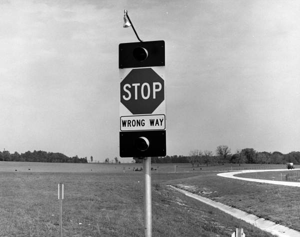 View of road signs .
