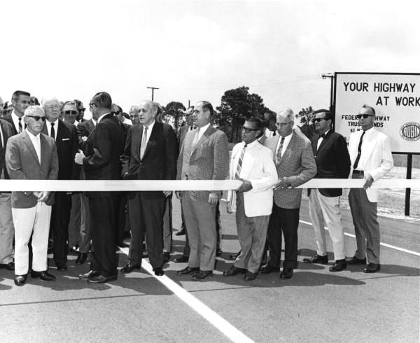 Dedication at the highway .