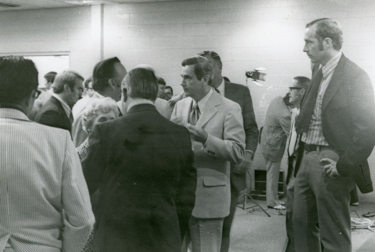 Governor Reubin Askew at the Arthur G. Dozier School for Boys in Marianna, Florida.