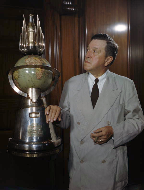 Portrait of Robert Winship Woodruff, President of the Coca-Cola Company.