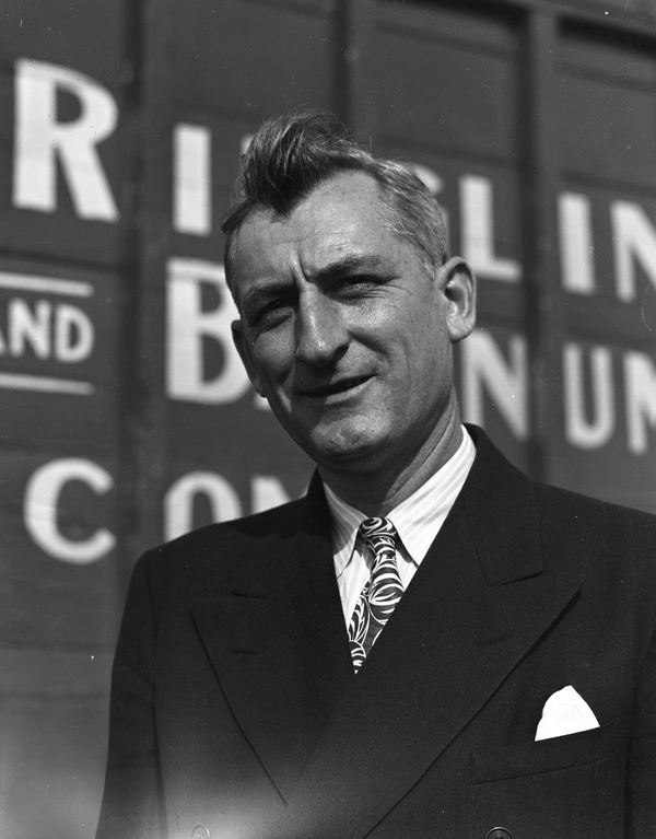Portrait of James A. Haley, president of the Ringling Circus, for Fortune magazine.