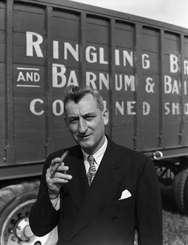 Portrait of James A. Haley, president of the Ringling Circus, for Fortune magazine.