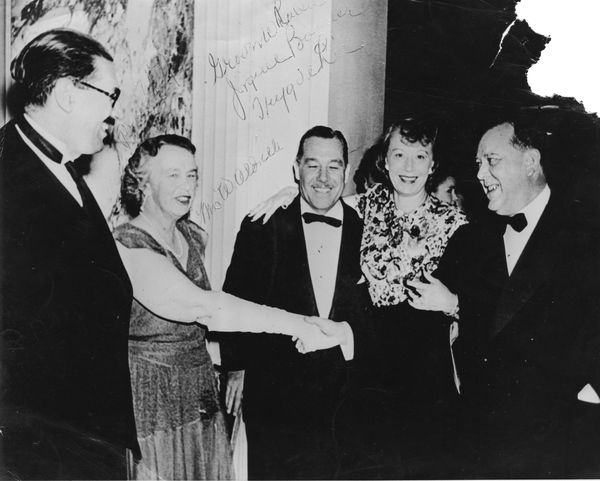 Koreshan Jorgine Boomer with officials from the United Nations.