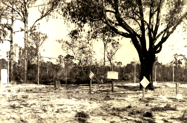 Koreshan Unity cemetery in Estero, Florida.