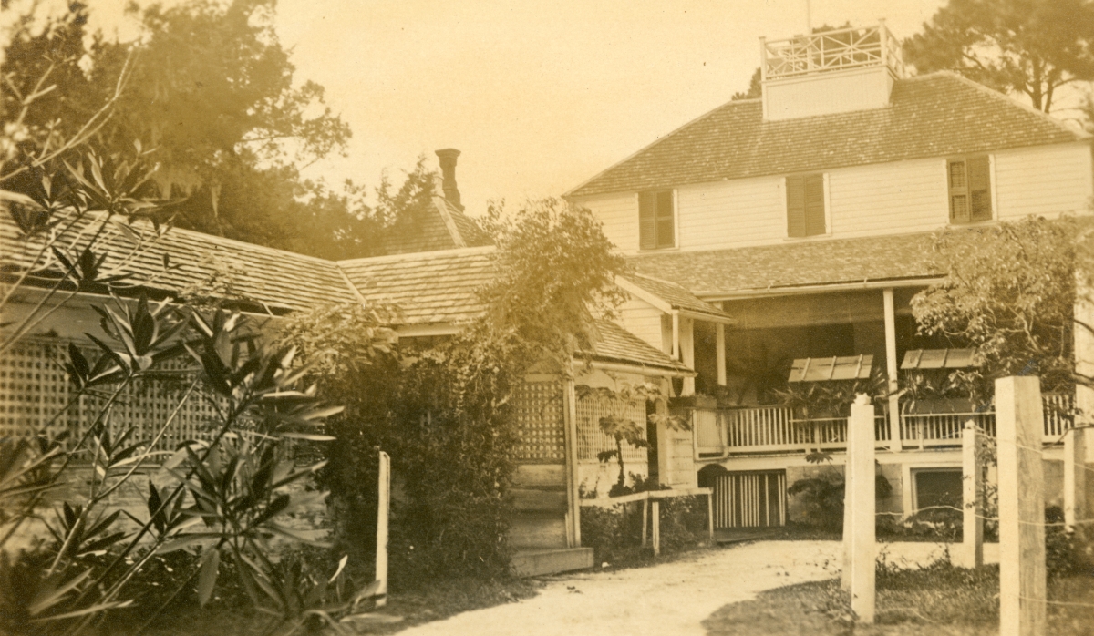 The "Homestead" on Fort George Island owned by Mr. and Mrs. John Millar Wilson.