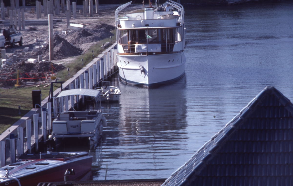 Boats docked in Florida.