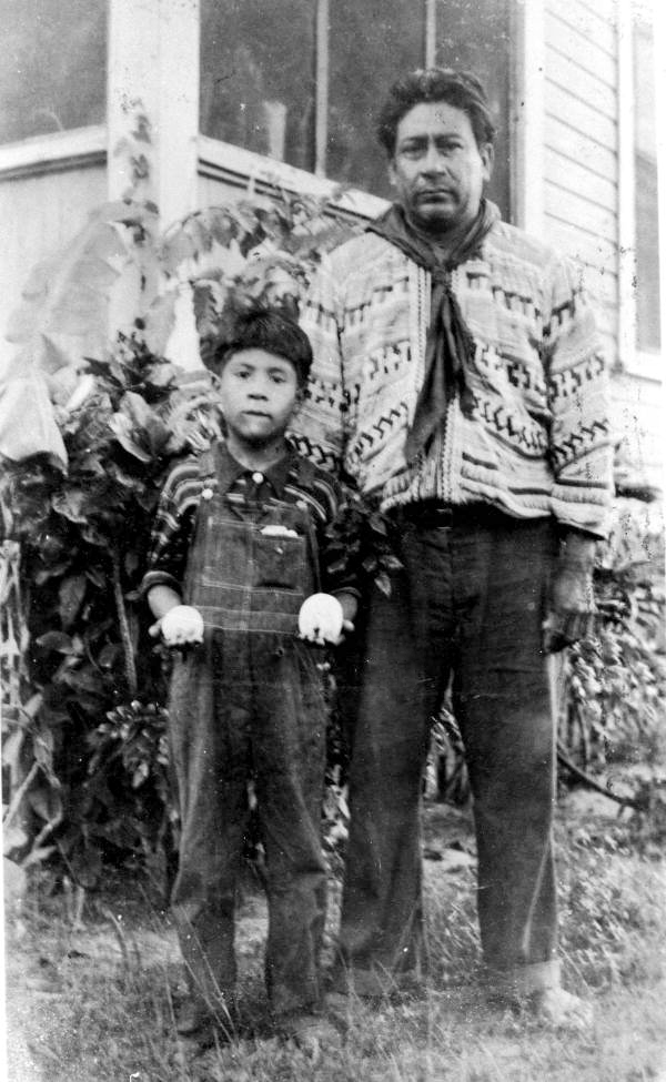 Robert Billie and his son.