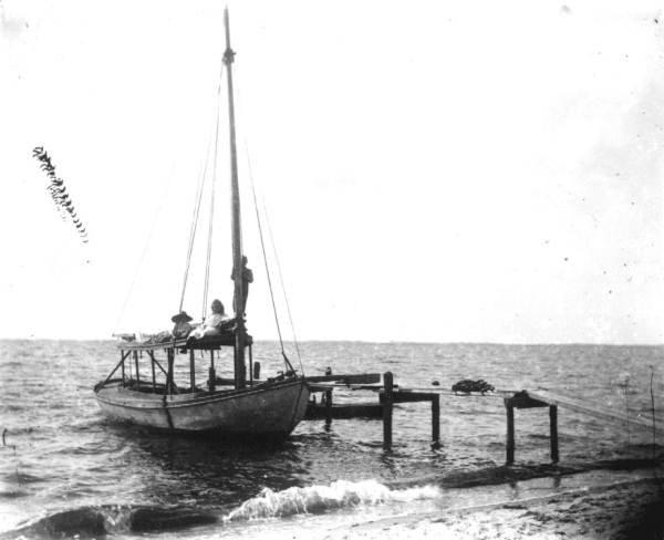 The "Comet" at dock - Baycroft, Eastpoint, Florida.