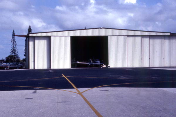 Hangar at the Boca Raton Airport.