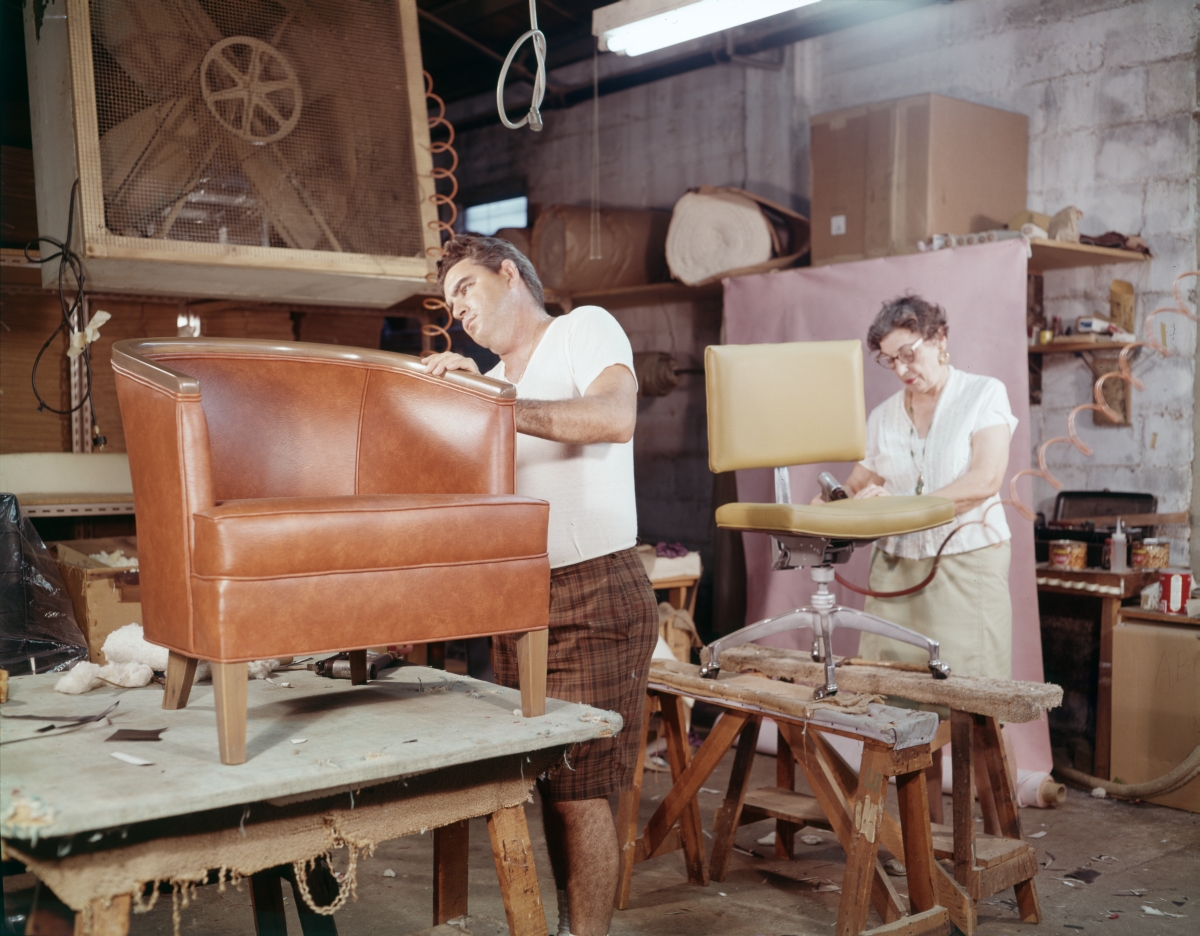 Speedcraft Office Furniture employees making chairs in Miami.