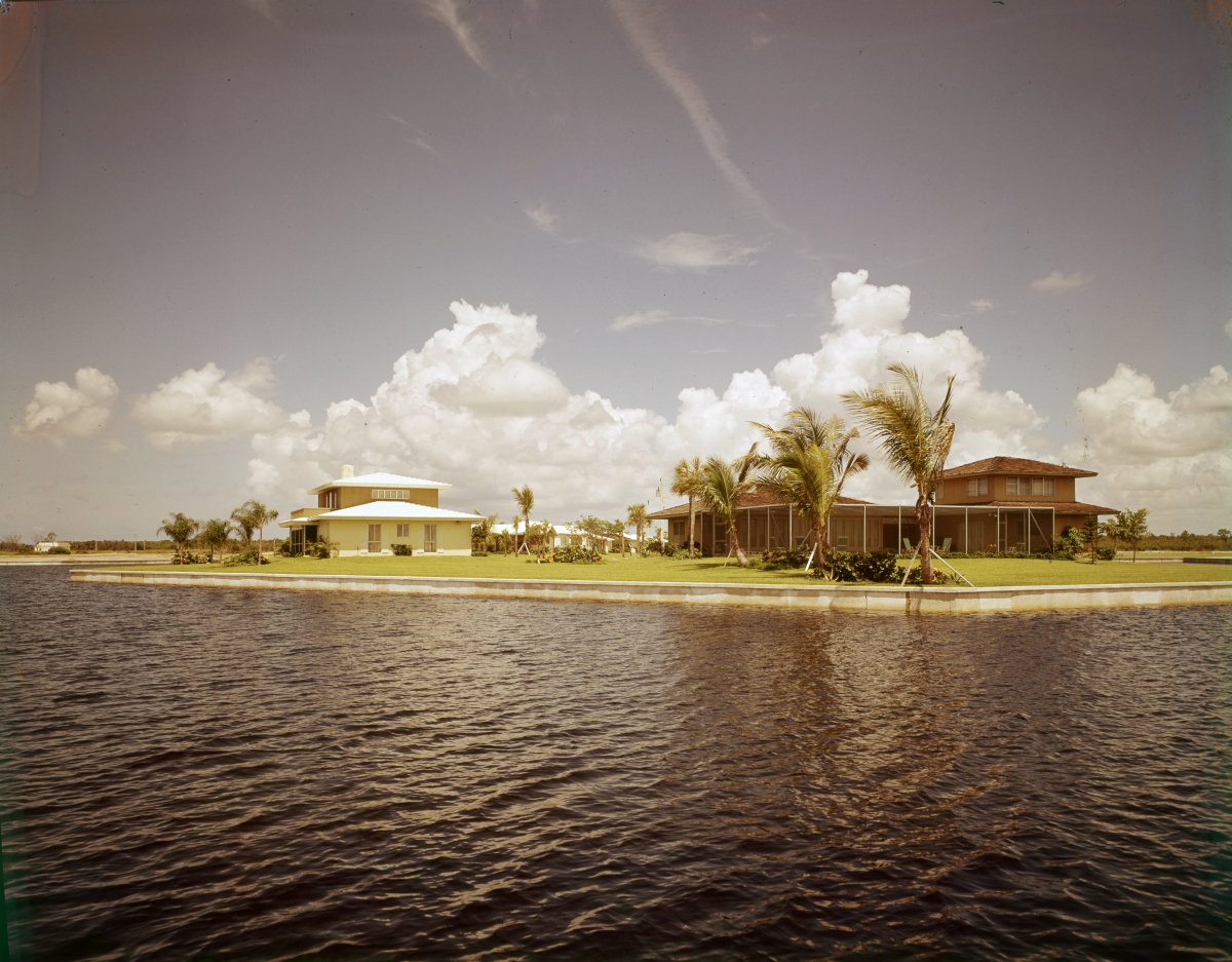 Waterfront homes in Naples.
