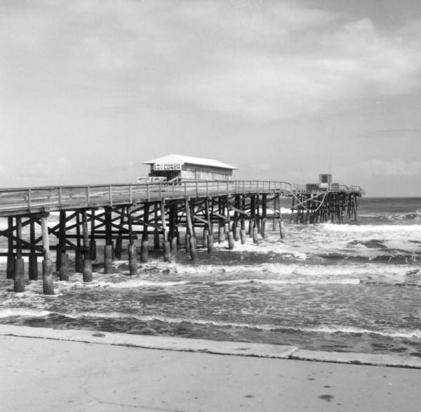 View of a pier from the beach - Anastasia Island, Florida