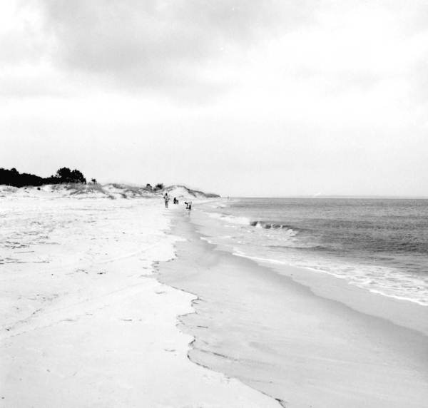 Shoreline of Jacksonville Beach.