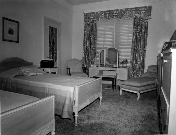 Hotel room at the Roney Plaza Hotel - Miami Beach, Florida