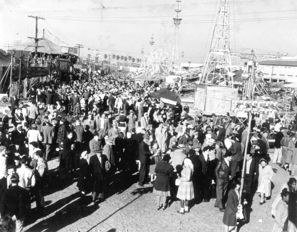 Crowds gathered at the Florida State Fair - Tampa, Florida