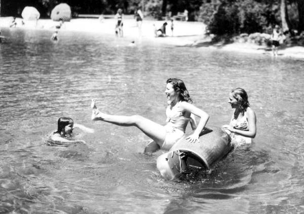 Visitors play in the springs - Sanlando Springs, Florida